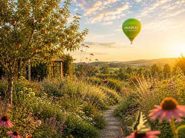 Fesselballon_garten_KI_generiert KI-generiert